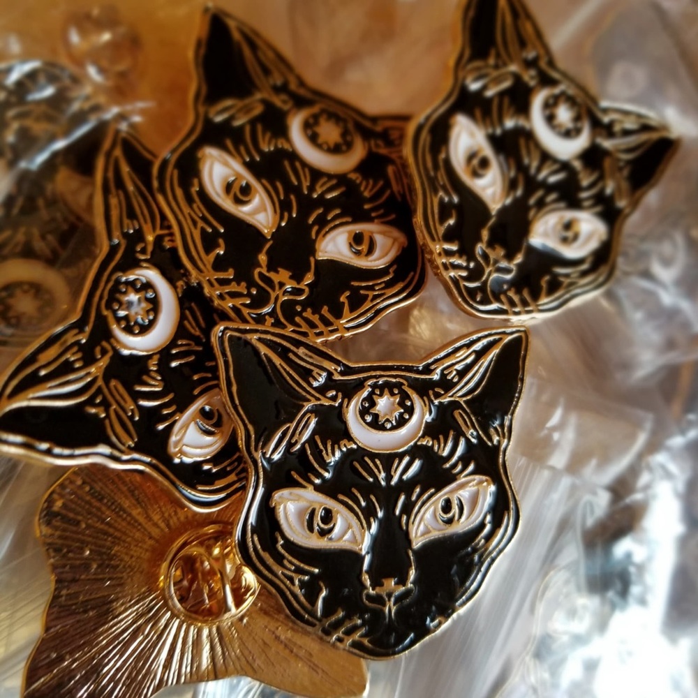 Mystical Cat Pins